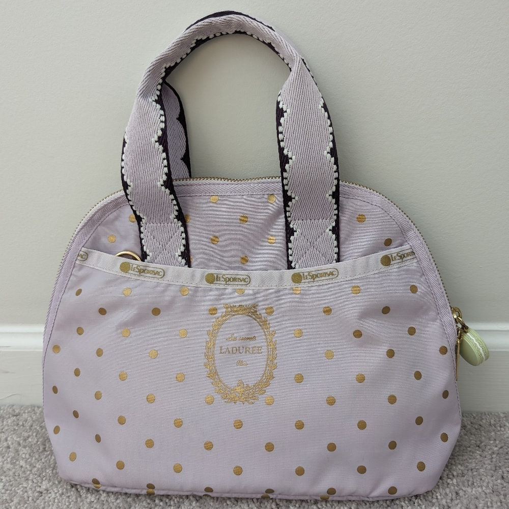 Lesportsac Le Secrets Laduree Paris 2 Way Shoulder Bag Lavender RARE
